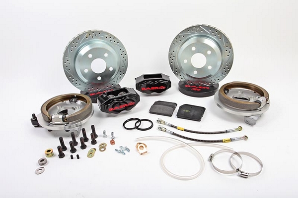 12" Rear SS4 Brake System with Park Brake - Silver